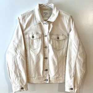 Sonoma White/Cream Jean Jacket Classic Denim Style XL